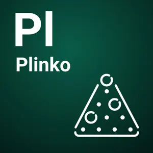 Plinko fra Spribe, instant game der en ball faller gjennom en trekant av pinner